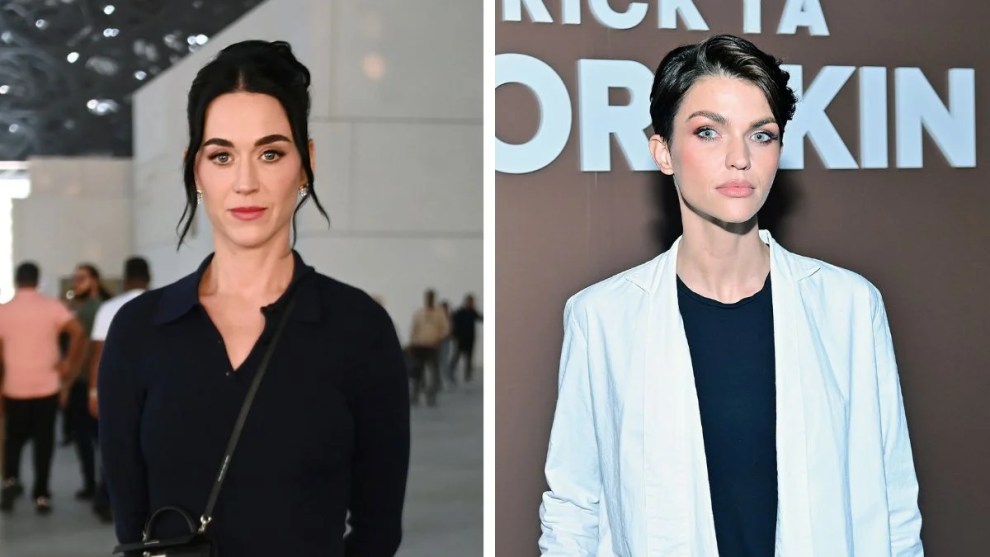 Katy Perry (Credit: Dave Benett/Getty Images for Experience Abu Dhabi) and Ruby Rose (Credit: Stefanie Keenan/Getty Images)